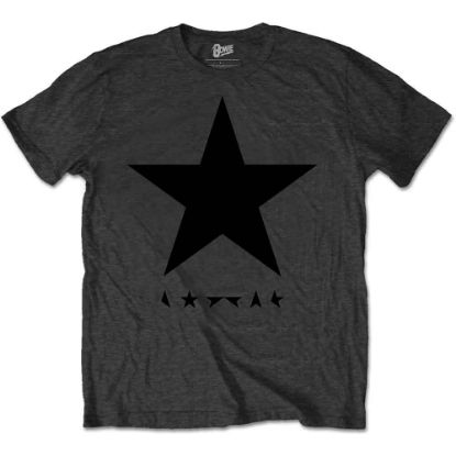 Picture of David Bowie Unisex T-Shirt: Blackstar on Grey