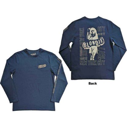 Picture of Blondie Unisex Long Sleeve T-Shirt: NYC '77 Back & Sleeve Print