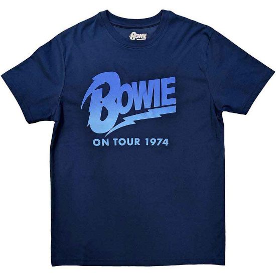 Picture of David Bowie Unisex T-Shirt: On Tour 1974