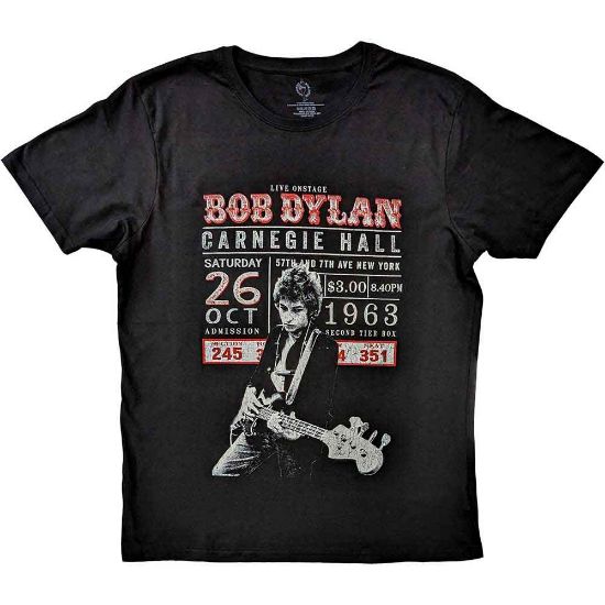 Picture of Bob Dylan Unisex T-Shirt: Carnegie Hall '63