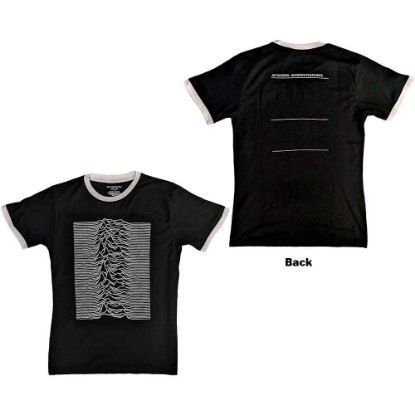 Picture of Joy Division Unisex Ringer T-Shirt: Unknown Pleasures Back Print
