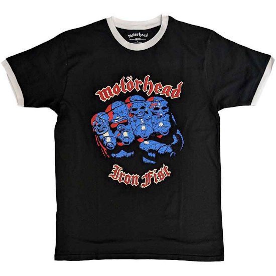 Picture of Motorhead Unisex Ringer T-Shirt: Iron Fist