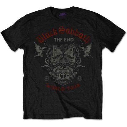 Picture of Black Sabbath Unisex T-Shirt: The End Reading Skull