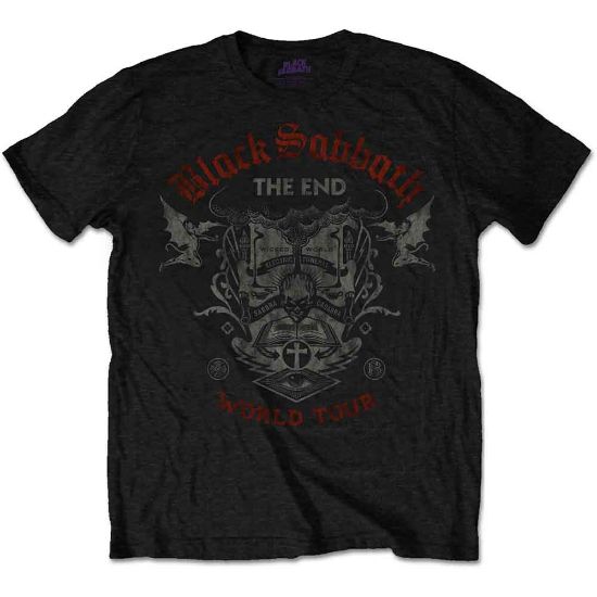 Picture of Black Sabbath Unisex T-Shirt: The End Reading Skull