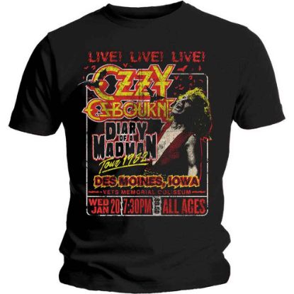 Picture of Ozzy Osbourne Unisex T-Shirt: Diary of a Madman Tour