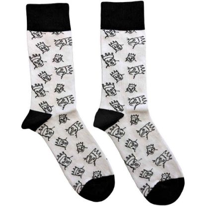 Picture of Biggie Smalls Unisex Ankle Socks: Hand-Drawn (UK Size 7 - 11)