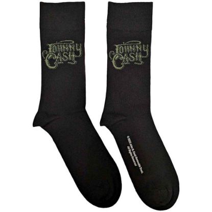 Picture of Johnny Cash Unisex Ankle Socks: Text Logo (UK Size 7 - 11)