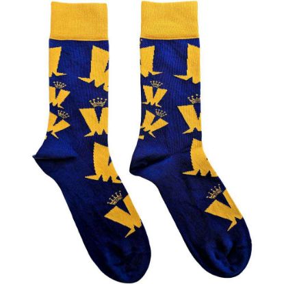 Picture of Madness Unisex Ankle Socks: Crown & M Pattern (UK Size 7 - 11)