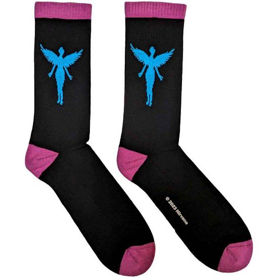 Picture of Nirvana Unisex Terry Socks: In Utero Blue Angel (UK Size 7 - 11)