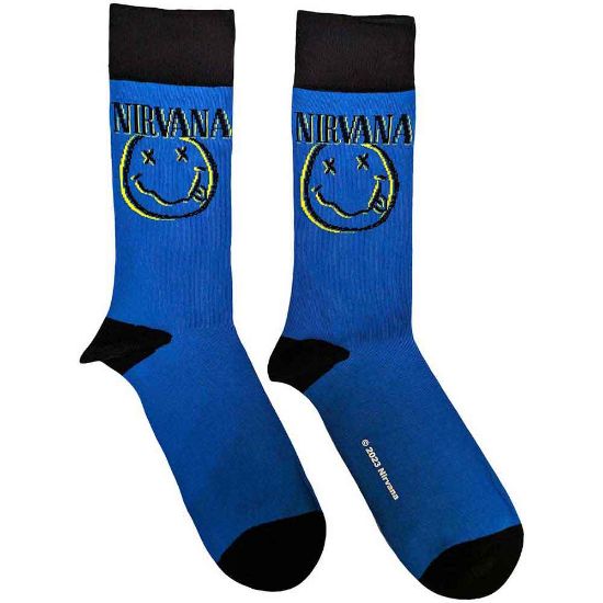 Picture of Nirvana Unisex Ankle Socks: Inverse Happy Face (UK Size 7 - 11)