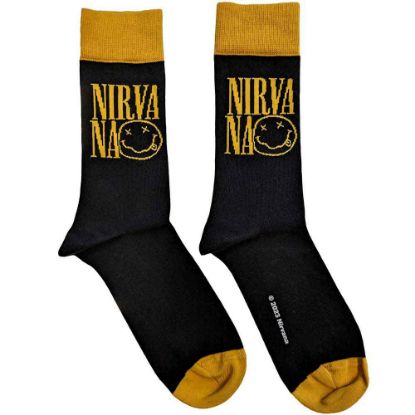 Picture of Nirvana Unisex Ankle Socks: Logo Stacked (UK Size 7 - 11)