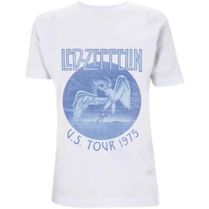 Picture of Led Zeppelin Unisex T-Shirt: Tour '75 Blue Wash