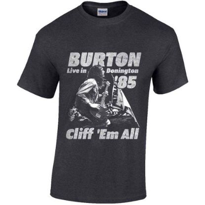 Picture of Cliff Burton Unisex T-Shirt: Flag Retro