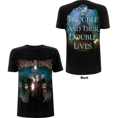 Picture of Cradle Of Filth Unisex T-Shirt: Trouble & Their Double Lives Back Print