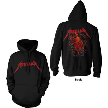 Picture of Metallica Unisex Pullover Hoodie: Skull Screaming Red Back Print