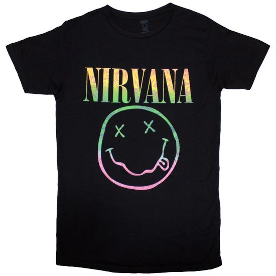 Picture of Nirvana Ladies T-Shirt: Sorbet Ray Happy Face (12)