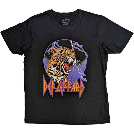 Picture of Def Leppard Unisex T-Shirt: Lightning Leopard