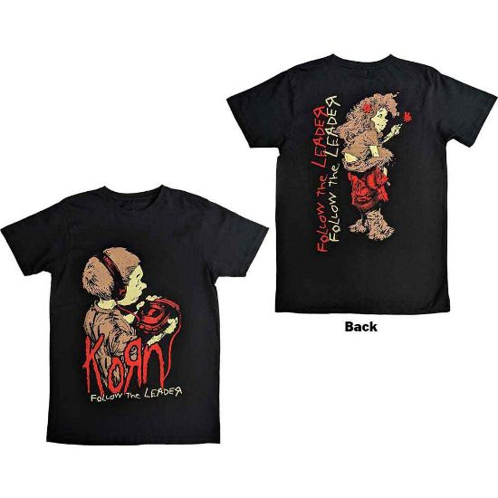 Picture of Korn Unisex T-Shirt: Follow The Leader Back Print