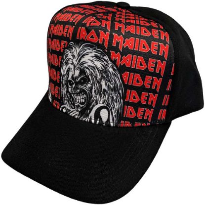 Picture of Iron Maiden Unisex Baseball Cap: Eddie Logo Repeat