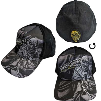 Picture of Iron Maiden Unisex Baseball Cap: Piece Of Mind Greyscale