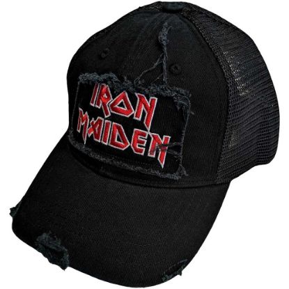 Picture of Iron Maiden Unisex Mesh Back Cap: Scuffed Logo