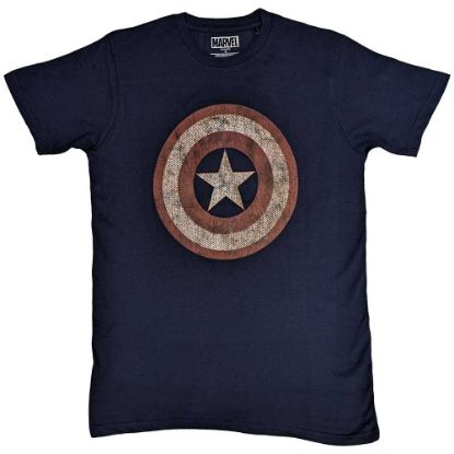 Picture of Marvel Comics Unisex T-Shirt: Captain America Embroidered Shield