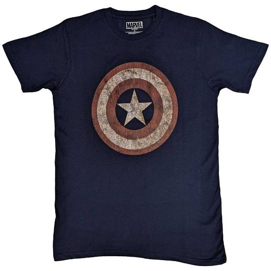 Picture of Marvel Comics Unisex T-Shirt: Captain America Embroidered Shield