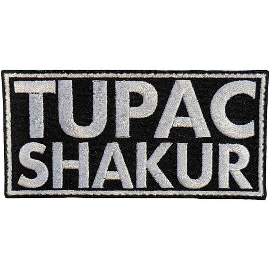 Picture of Tupac Woven Patch: Text Logo (Standard) 