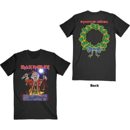 Picture of Iron Maiden Unisex T-Shirt: No Prayer For Christmas Back Print