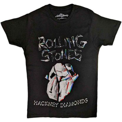 Picture of The Rolling Stones Unisex T-Shirt: Hackney Diamonds Faded Logo