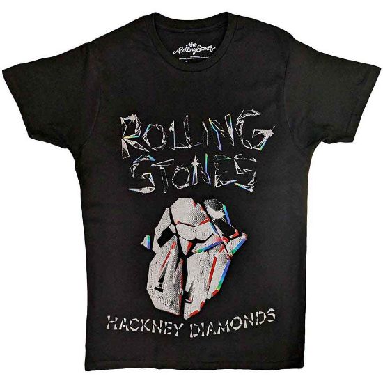 Picture of The Rolling Stones Unisex T-Shirt: Hackney Diamonds Faded Logo