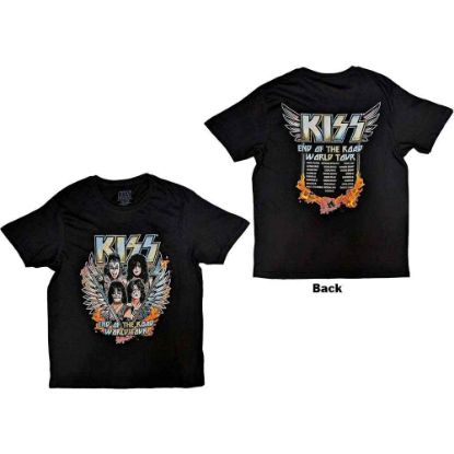Picture of KISS Unisex T-Shirt: End Of The Road Wings Back Print