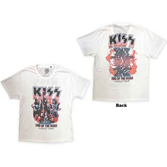 Picture of KISS Unisex T-Shirt: End Of The Road Band Playing Back Print