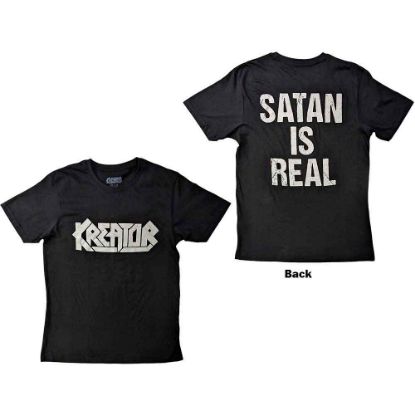 Picture of Kreator Unisex T-Shirt: Satan Is Real Back Print