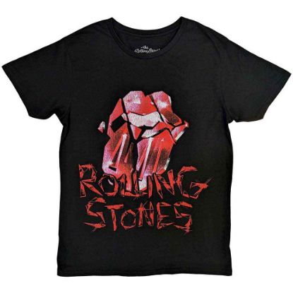 Picture of The Rolling Stones Unisex T-Shirt: Hackney Diamonds Cracked Glass Tongue