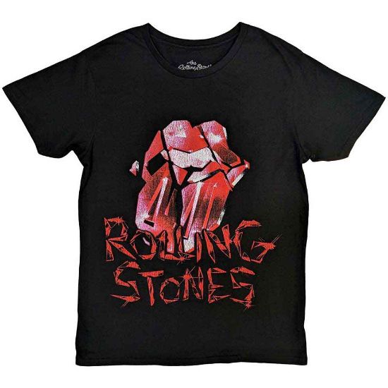 Picture of The Rolling Stones Unisex T-Shirt: Hackney Diamonds Cracked Glass Tongue