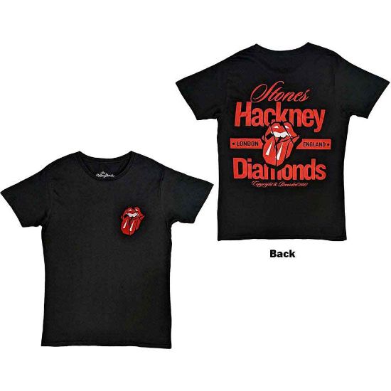 Picture of The Rolling Stones Unisex T-Shirt: Hackney Diamonds Hackney London Back Print