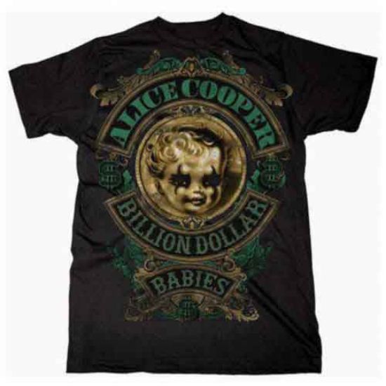 Picture of Alice Cooper Unisex T-Shirt: Billion Dollar Baby Crest