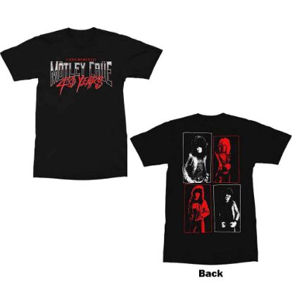 Picture of Motley Crue Unisex T-Shirt: 40 Years Back Print