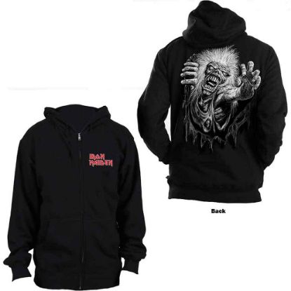 Picture of Iron Maiden Unisex Zipped Hoodie: No Prayer Back Print