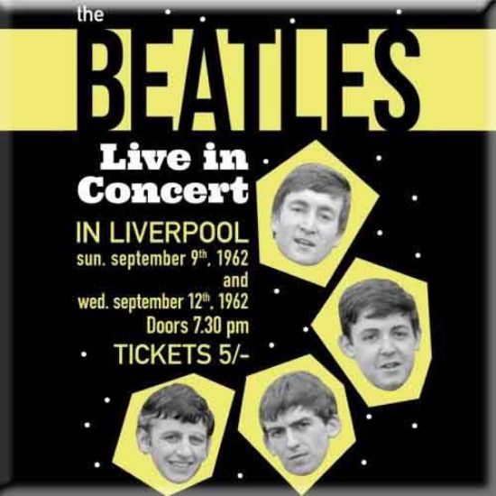 Picture of The Beatles Fridge Magnet: Live in Concert