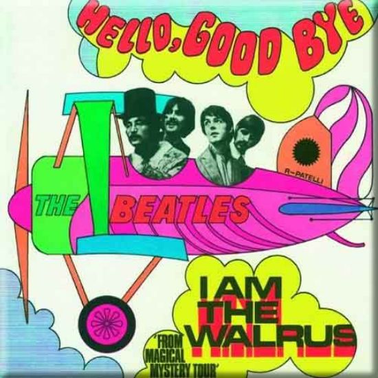 Picture of The Beatles Fridge Magnet: Hello, Goodbye/I am the Walrus