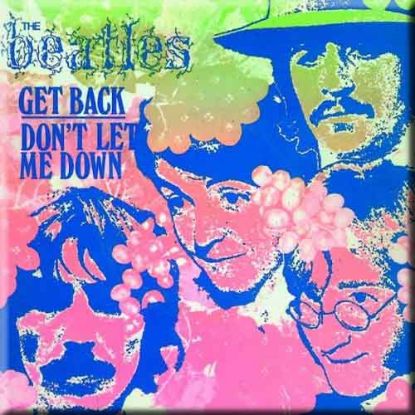 Picture of The Beatles Fridge Magnet: Get Back/Don't Let Me Down (Psychedelic)