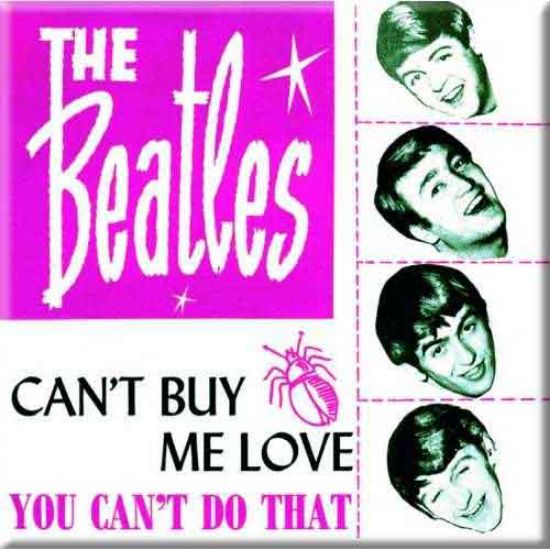 Picture of The Beatles Fridge Magnet: Can't Buy Me Love/You Can't Do That (Pink Version)