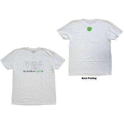 Picture of The Beatles Unisex T-Shirt: On Apple Back Print (Large)