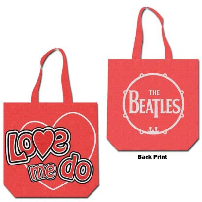 Picture of The Beatles Cotton Tote Bag: Love me do (Back Print)