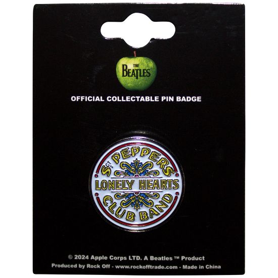 Picture of The Beatles Pin Badge: Sgt Pepper Drum