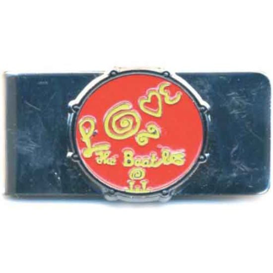 Picture of The Beatles Money Clip: Love Drum Red/Chrome Finish