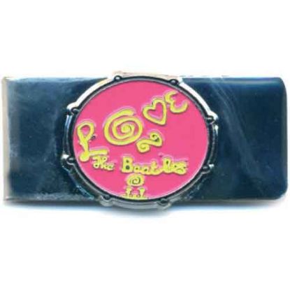 Picture of The Beatles Money Clip: Love Drum Pink/Chrome Finish