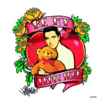 Picture of Elvis Presley Single Cork Coaster: Be My Teddy Bear